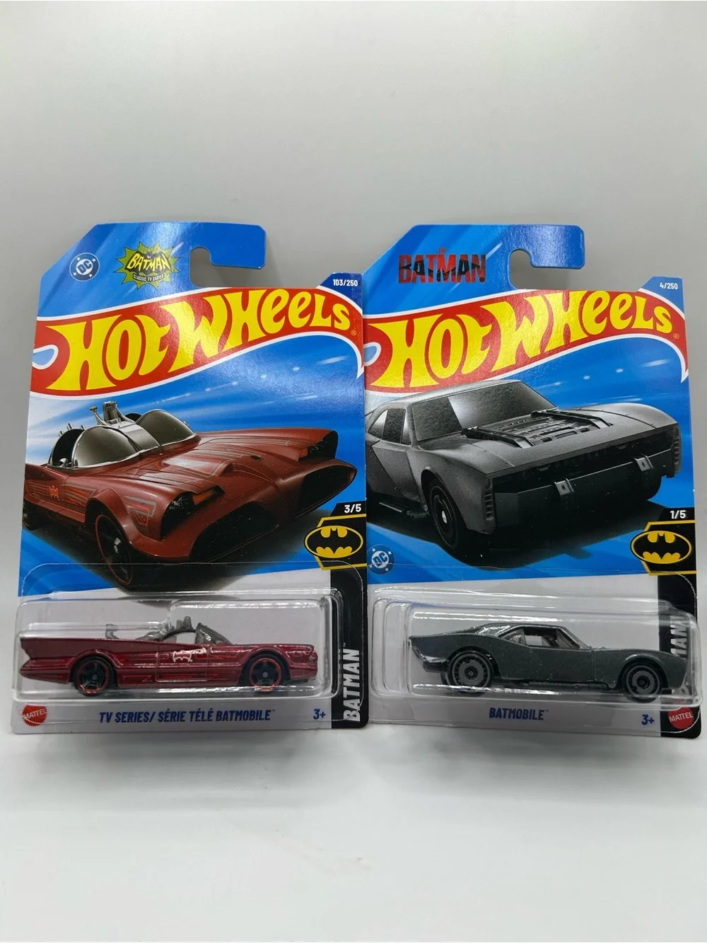 Hot Wheels Batman Batmobile and TV Series Batmobile Set